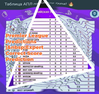 Correct score for tomorrow premier league